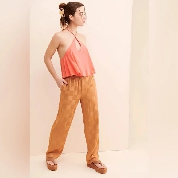 Free People | Long Weekend Top Orange Various Sizes Boho Beach - Picture 2 of 4